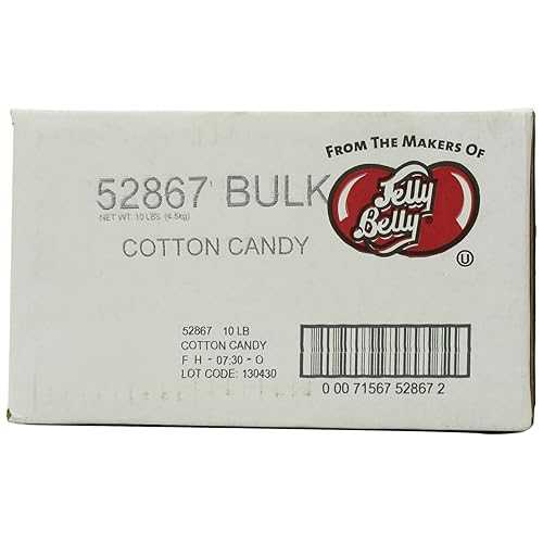Jelly Belly コットンキャンディ ジェリービーンズ、10ポンド箱 Jelly Belly Cotton Candy Jelly Beans, 10-Pound Box