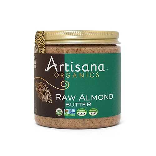 Artisana Organics 生アーモンドバター、9オンス | 砂糖無添加、パーム油不使用、ビーガン、パレオ、ケトフレンドリー Artisana Organics Raw Almond Butter, 9oz | No Sugar Added, No Palm Oil, Vegan, Paleo, and Keto Friendly
