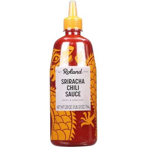 Roland シラチャーチリソース、28 オンス (6 個パック) Roland Foods Roland Sriracha Chili Sauce, 28 Ounce (Pack of 6)