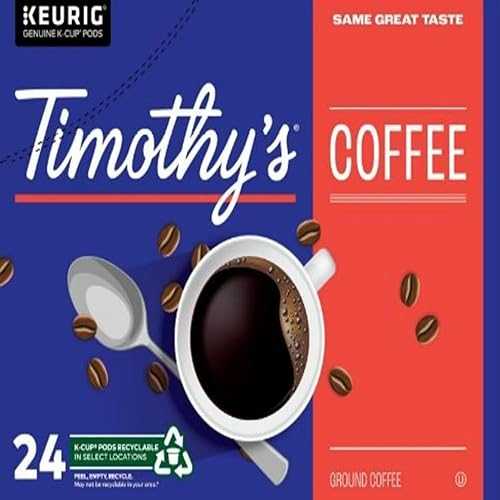 Timothy's World Coffee ジャーマンチョコレートケーキ Kカップ キューリグビール用 96個 Timothy's World Coffee German Chocolate Cake K-cup for Keurig Brewers, 96 Count