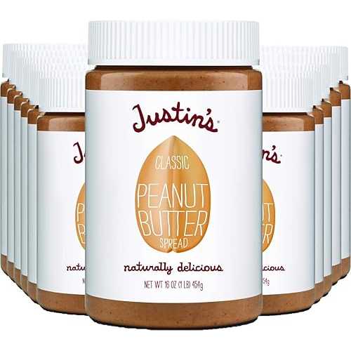 ???? ??? ?? ??, ? ? ?? ??, ?? ??? ?, ??? ??, Non-GMO, ??? ?? ??, 12? ?, ? 16oz Justin's Classic Peanut Butter, Only Two Ingredients, No Stir, Gluten-free, Non-GMO, Responsi