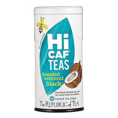 ? ???? ?? ? ???? ??? ??? ?? ?, 50 ?? ? The Republic of Tea ― HiCAF Toasted Coconut Black Tea, 50 Tea Bags, High in Caffeine
