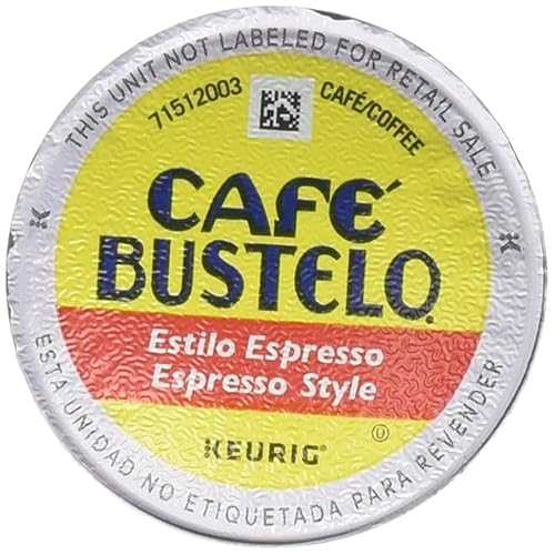 Cafe Bustelo、Kカップシングルサーブ、12カウント、4.44オンスボックス（3個パック）（エスプレッソスタイル） Cafe Bustelo, K-Cup Single Serve, 12 Count, 4.44oz Box (Pack of 3) (Espresso Style)