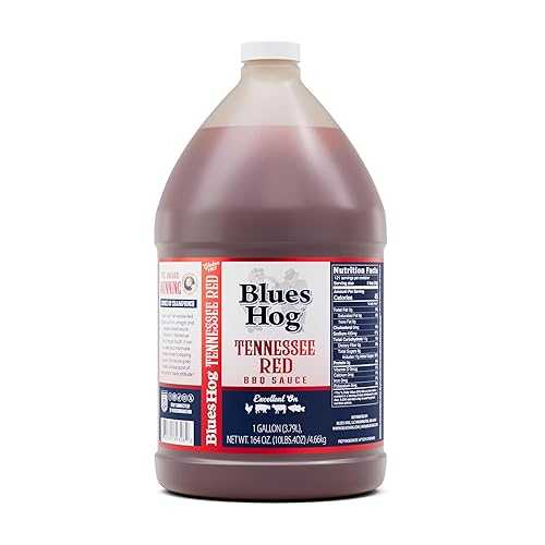 ??? ?? ??? ?? BBQ ?? (128 oz.) Blues Hog Tennessee Red Barbeque Sauce, Tangy Vinegar & Pepper BBQ Sauce, Gluten-Free Made in the USA, 128 oz
