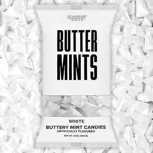 ??? ???? - 13?? ? - ? 100? ?? ?? ?? Candy Envy - White Wrapped Buttermints - 13 oz. Bag - 100 Individually Wrapped White Candy Mints