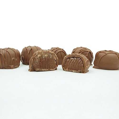 フィラデルフィア キャンディーズ 自家製チョコレート クリーム、ミルク チョコレート 1 ポンド ギフト ボックス Philadelphia Candies Homemade Chocolate Creams, Milk Chocolate 1 Pound Gift Box