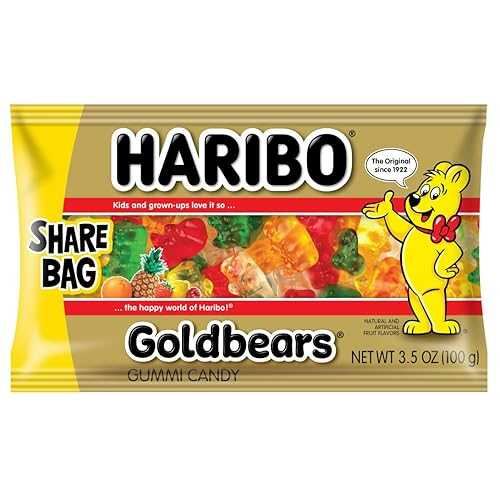 ??? ????, 3.5?? (18? ?) HARIBO Gummi Candy, Original Goldbears, 3.5 oz. Bag (Pack of 18)