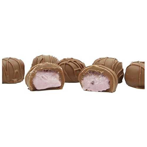 フィラデルフィア キャンディーズ 自家製ブルーベリー クリーム、ミルク チョコレート 1 ポンド ギフト ボックス Philadelphia Candies Homemade Blueberry Creams, Milk Chocolate 1 Pound Gift Box