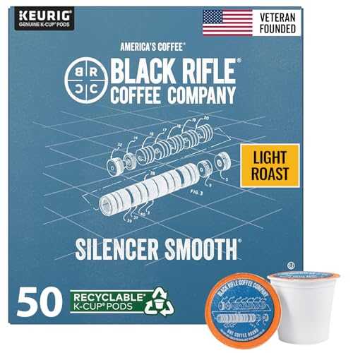 ?? ??? ?? ??? ???? ???, ??? ??? K ?, 50? ?? ?? ?? ?? Black Rifle Coffee Company Silencer Smooth, 50 Count, Light Roast K Cups - Single Serve K Cups Coffee Pods - Kcup Pods Compatibl