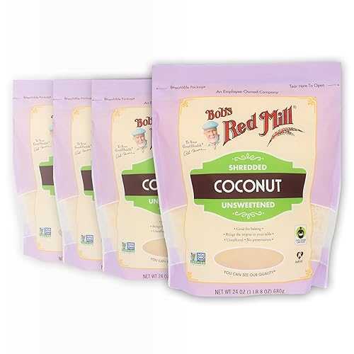 Bob's Red Mill Shredded Coconut, 24oz (Pack of 4) - Non GMO, Fair Trade Certified, Vegan, Paleo Friendly, Keto Friendly Friendly, Kosher 9,024円