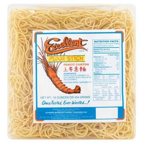 エクセレント パンシット カントン ヌードル、16 オンス (454g)、2 パック Excellent Pancit Canton Noodles, 16oz (454g), 2 Pack