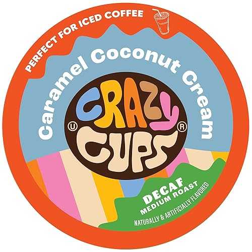 ???? ?? ? ?? ?? ??, ??? K-? ????, ???? ??? ??? ?, ??? 22? ?? Crazy Cups Decaf Flavored Coffee Pods, Decaffeinated Coconut Caramelicious Flavored Coffee, Single Serve Hot or Iced Me