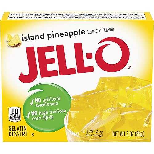 Jell-O Island パイナップル ゼラチン ミックス (3 オンスの箱、24 個パック) Jell-O Island Pineapple Gelatin Mix (3 oz Boxes, Pack of 24)