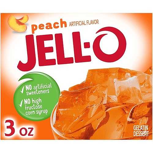 Jell-O ピーチ ゼラチン ミックス (3 オンスの箱、24 個パック) Jell-O Peach Gelatin Mix (3 oz Boxes, Pack of 24)