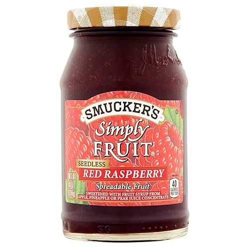 Smucker's Simply Fruit スプレッダブル フルーツ 10 オンス ジャー (3 個パック) (レッド ラズベリー) Smucker's Simply Fruit Spreadable Fruit 10oz Jar (Pack of 3) (Red Raspberry)