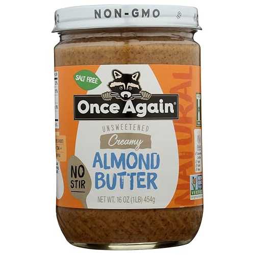 Once Again Natural Almond Butter Creamy Gluten Free 16 Oz (Pack of 6)