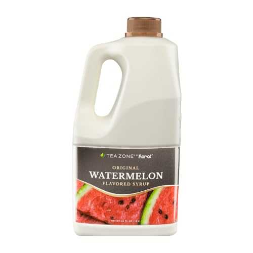 ?? 1.89L ?? ?? Tea Zone J1091 64 fl. oz Watermelon Syrup for Tea, Sweets, Beverages, Cocktails Blending