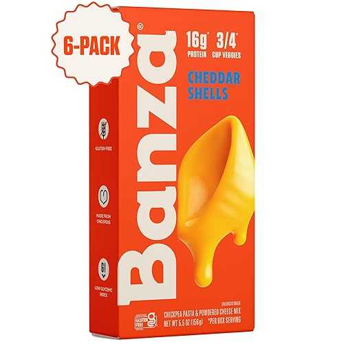?? ???? ??? ? ? ?? ??? ?? ? ???, ??? ?? ????, ??? ???? ? ?? (6? ??) Banza Mac and Cheese, Shells with Classic Cheddar ? High Protein, Gluten Free, and Lower Carb, 5.5o