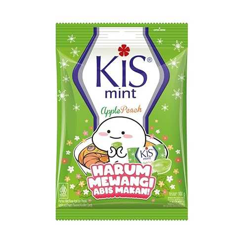 Kis Mint Candy - アップルピーチ、125 グラム (3 個パック) Kis Mint Candy - Apple Peach, 125 Gram (Pack of 3)