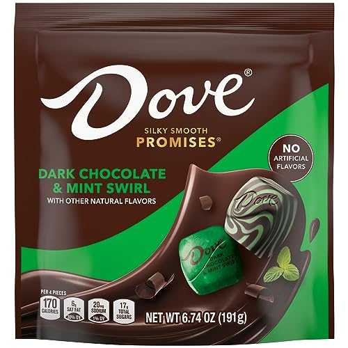 ?? ???? ?? ??? ?? ?? ?? 7.61?? ?? (8? ?) DOVE PROMISES Dark Chocolate & Mint Swirl Candy, 6.74 Oz Bag (Pack of 8)