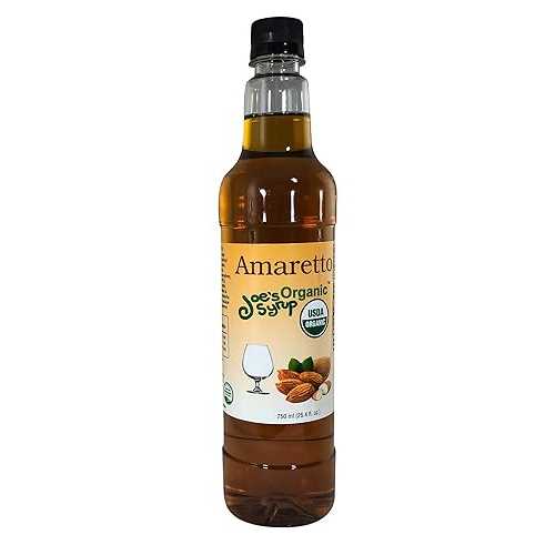 Joe's Syrup オーガニックフレーバーシロップ、オーガニックアマレット、750 ml (3 パック) Joe's Syrup Joe’s Syrup Organic Flavored Syrup, Organic Amaretto, 750 ml (3 Pack)