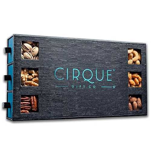 ?? ??? ?? ?? - ???? ?, ???? ?, ?? ? ?? ??, ???? ??, ???? ??? ???? ???? ?? ??? ??? Cirque Gift Co. Gourmet Nut Gift Box, Freshly Roasted Assorted Nut Tray for Mo