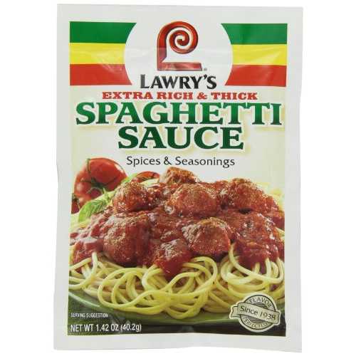 Lawry's Thick Spaghetti Mix, 1.42-Ounce Packets (Pack of 24)