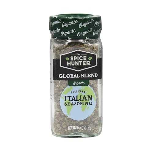 The Spice Hunter イタリア調味料、オーガニック、0.4オンス瓶 (6個パック) The Spice Hunter Italian Seasoning, Organic, 0.4-Ounce Jars (Pack of 6)