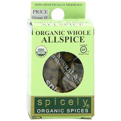 Spicely Organic Allspice Whole, 0.4 Ounce (Pack of 6)