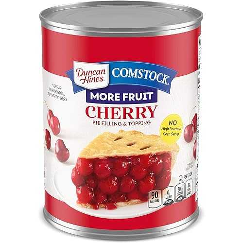 ?? ??? ??? ?? ??? ?? ?? & ??, ??, 21?? (595g) (8? ?) Duncan Hines Comstock More Fruit Cherry Pie Filling and Topping, 21 oz. (Pack of 8)