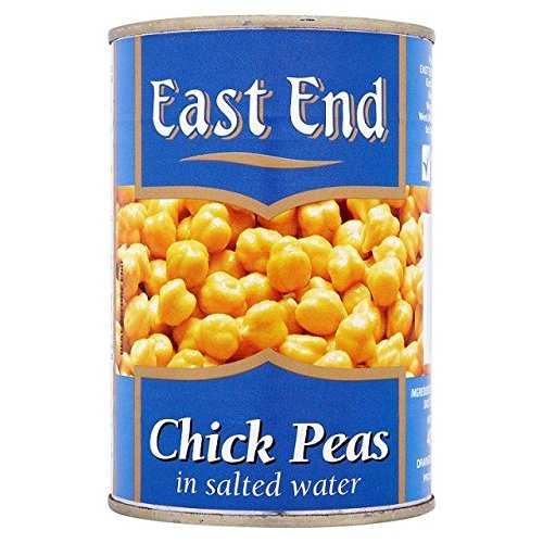 イーストエンドひよこ豆の塩水漬け - 400g East End Chick Peas In Salted Water - 400g