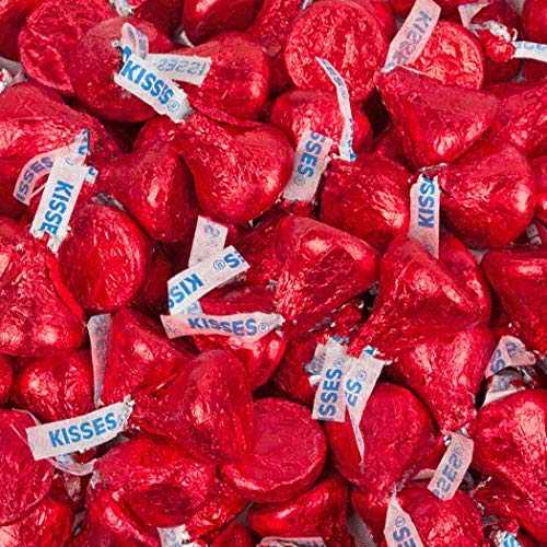 レッド ハーシーズ キス 2ポンド WH Candy Red Hershey's Kisses 2lb