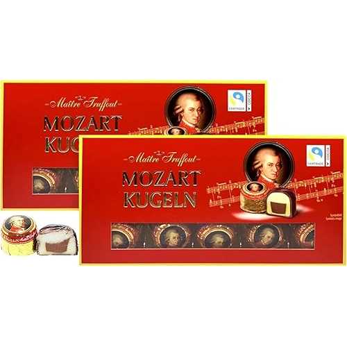メートル トリュフ モーツァルト ボール 10 個入り 豪華 200g 箱 (2 個) Ma・・tre Truffout Maitre Truffout, Mozart Balls 10pc In Fancy 200g Box (2 pcs)