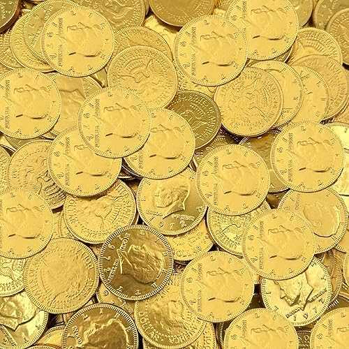 ?? ?? ?? ??? ?? - 160?? - 2??? ? SUNNY ISLAND Milk Chocolate Gold Coins 2 Pound Bag | Individually Wrapped Pirate Coins Candy | Chocolate Money Treats | Bulk Gold Candy for Goodie Bags, Parties &