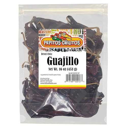???? ???? ?? ??? 16?? ?? PEPITOS CHILITOS Chile Guajillo 16 oz. Resealable Bag - Natural and Premium - Great For Mexican Recipes Like Salsa, Tamales, and Stews.