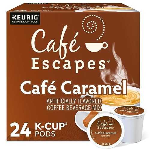 ?? ??? Caf・・ Escapes Caf・・ Caramel, Keurig Single-Serve K-Cup Pods, 24 Count