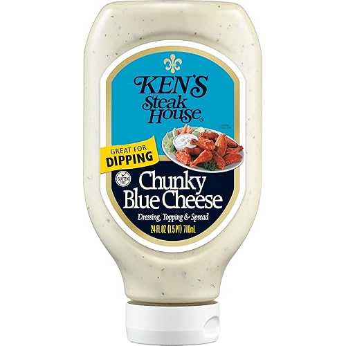 ケンズ ステーキハウス ブルーチーズ スクイーズボトル 24オンス (3パック) Ken's Steak House Blue Cheese, Squeeze bottle 24 oz (3 pack)