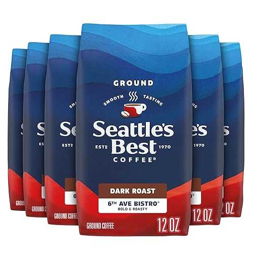 ???? ??? ?? 6?? ???? ?? ??? ?? ?? | 12?? ? (6? ?) Seattle's Best Coffee Seattle’s Best Coffee, Dark Roast Ground Coffee, 6th Ave Bistro, 100% Arabica, 6 Bags (12 oz Each)