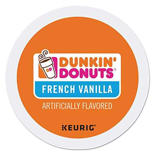 ダンキンドーナツ K カップ、フレンチバニラ、0.37 オンス、24 個 Dunkin' Donuts K Cup, French Vanilla, 0.37 Ounce, 24 Count