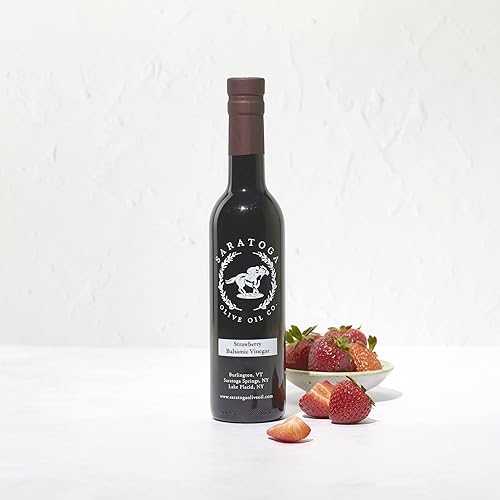 サラトガ オリーブ オイル カンパニー ストロベリー ダーク バルサミコ ビネガー 200ml (6.8オンス) Saratoga Olive Oil Co. Saratoga Olive Oil Company Strawberry Dark Balsamic Vinegar 200ml (6.8oz)