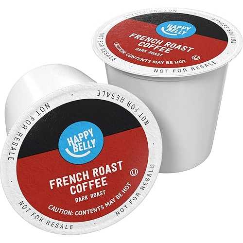 ??? ??? - 100?? ?? ?? ?? ??? ?? ?, ??? ???, ??? 2.0 K-? ???? ?? Amazon Brand - Happy Belly Dark Roast Coffee Pods, French Roast, Compatible with Keurig 2.0 K-Cup Brewers, 100 Coun