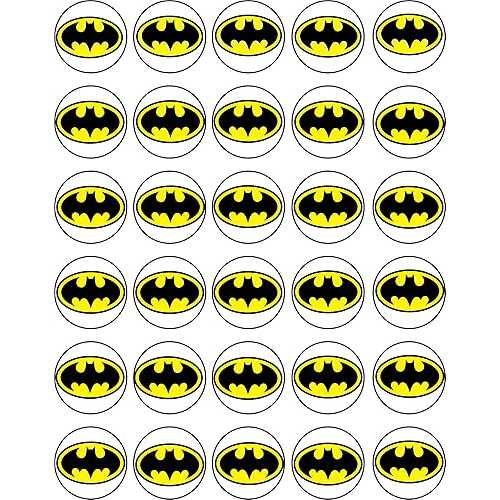 ?? ???? ?? 30? - ??? ?? ?? ?? ??? ?? ??? My Smart Choice 30 x Edible Cupcake Toppers - Bat M Themed Collection of Edible Cake Decorations