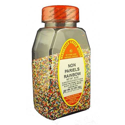 ??? ?? ???? ???? ???? ?, 12 ?? Marshalls Creek Spices Marshall’s Creek Spices Non Pariels Rainbow Jar, 12 Ounce