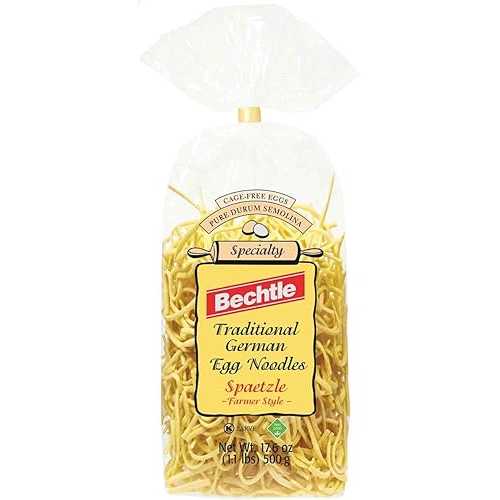 Bechtle Spaetzle (伝統的なドイツの卵麺) ファーマーズ スタイル、17.6 オンス バッグ (12 個パック) Bechtle Spaetzle (Traditional German Egg Noodles) Farmers Style, 17.6-Ounce Bags (Pack of 12)
