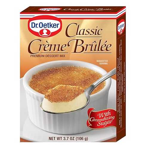 Dr. Oetker クラシック クレーム ブリュレ デザート、3.7 オンス (12 個パック) Dr. Oetker Classic Cr・・me Brulee Dessert, 3.7-Ounce (Pack of 12)