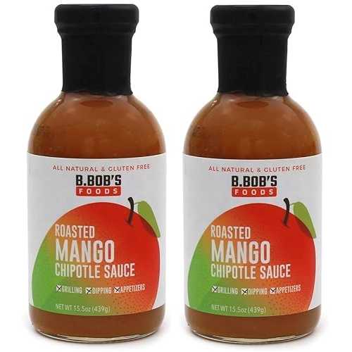 ブロンコ ボブズ ローストマンゴー チポトレソース 15.5オンス (2個パック) Bronco Bob's Roasted Mango Chipotle Sauce 15.5oz (Pack of 2)