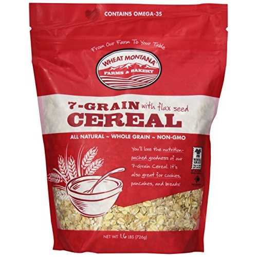 小麦モンタナシリアル、亜麻入り7粒、1.6ポンド(8個パック) Wheat Montana Cereal, 7 Grain with Flax, 1.6 Pound (Pack of 8)