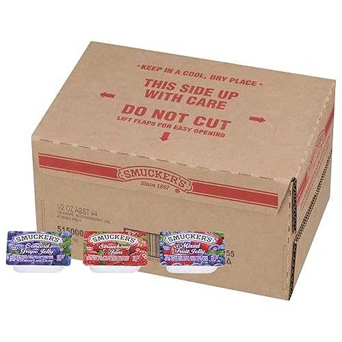 Smucker's ストロベリージャム、ミックスフルーツとコンコードグレープゼリーの詰め合わせ、(0.5 オンス) 200 個 Smucker's Strawberry Jam, Mixed Fruit and Concord Grape Jelly Assortment, (0.5 Ounce) 200 Count