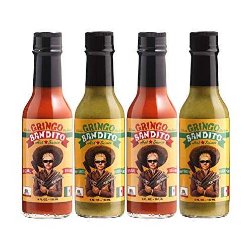グリンゴ バンディート ホットソース、バラエティパック、5 オンス (4 個パック) Gringo Bandito Hot Sauce, Variety Pack, 5 oz (Pack of 4)