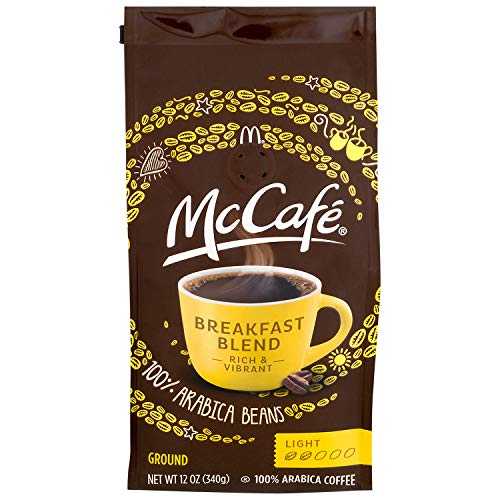 McCaf・・ ブレックファスト ブレンド ライトロースト グラウンド コーヒー (12 オンスのキャニスター、6 個パック) McCafe McCaf・・ Breakfast Blend Light Roast Ground Coffee (12 oz Canisters, Pack of 6)